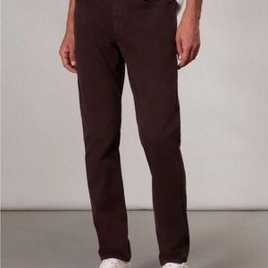 rag & bone Men's Dark Red Straight Jeans
